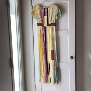 Long Anthropologie silk dress